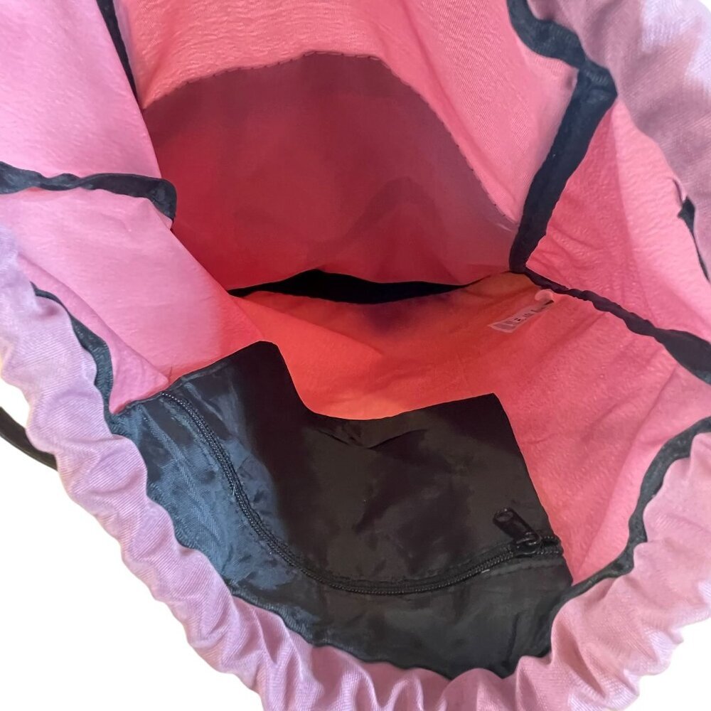 Puma Drawstring Backpack With Mesh Pocket Pink & … - image 3